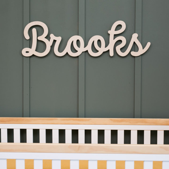 The Brooks Wood Name Sign