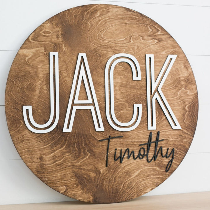 The Jack Nursery Round Sign