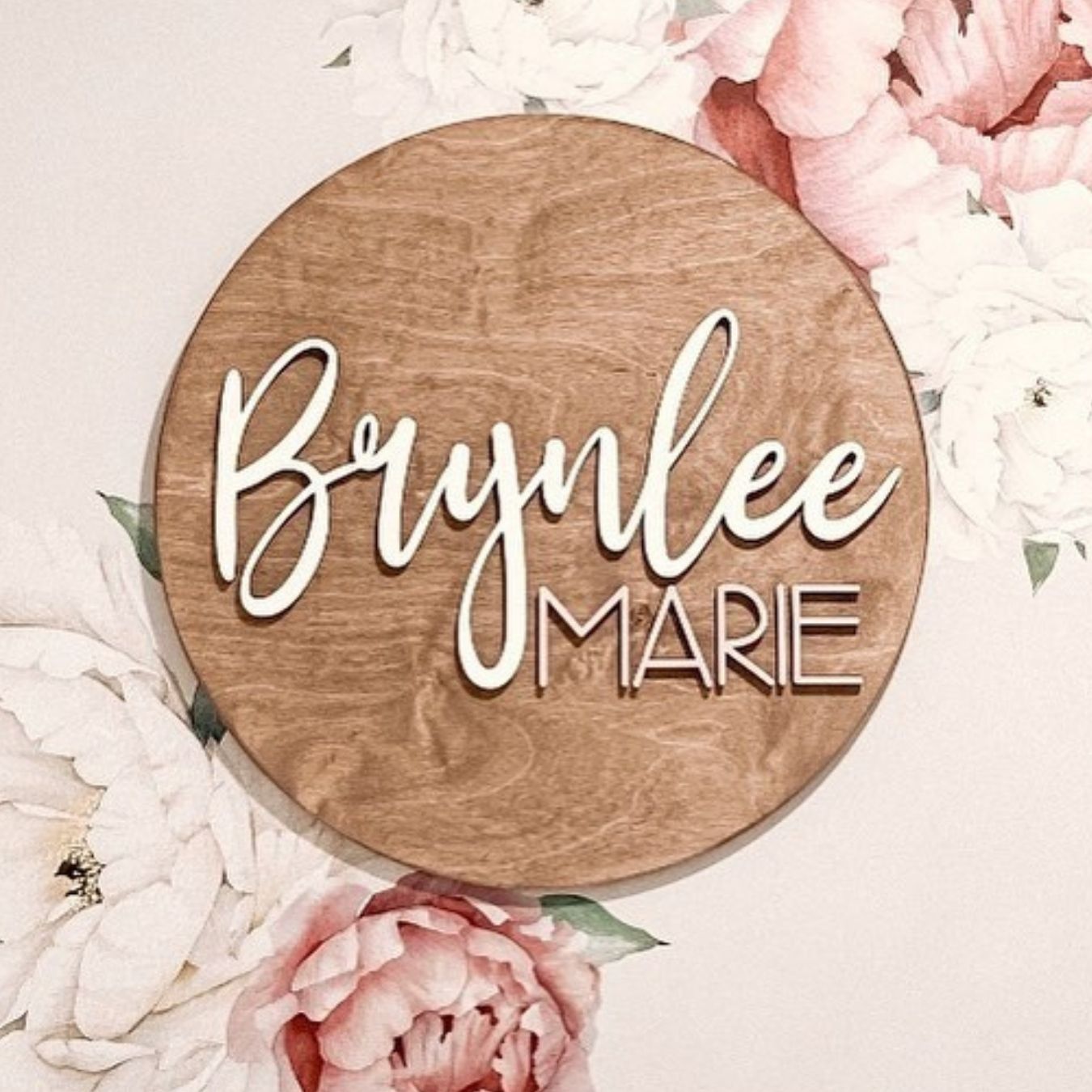 The Brynlee Nursery Round Sign