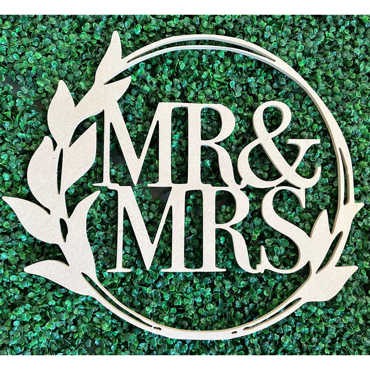 Mr. and Mrs. Wood Sign