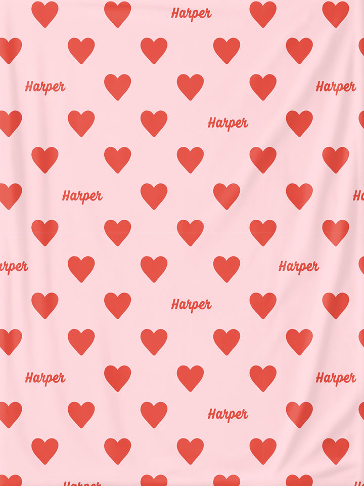 The Pink Heart Blanket