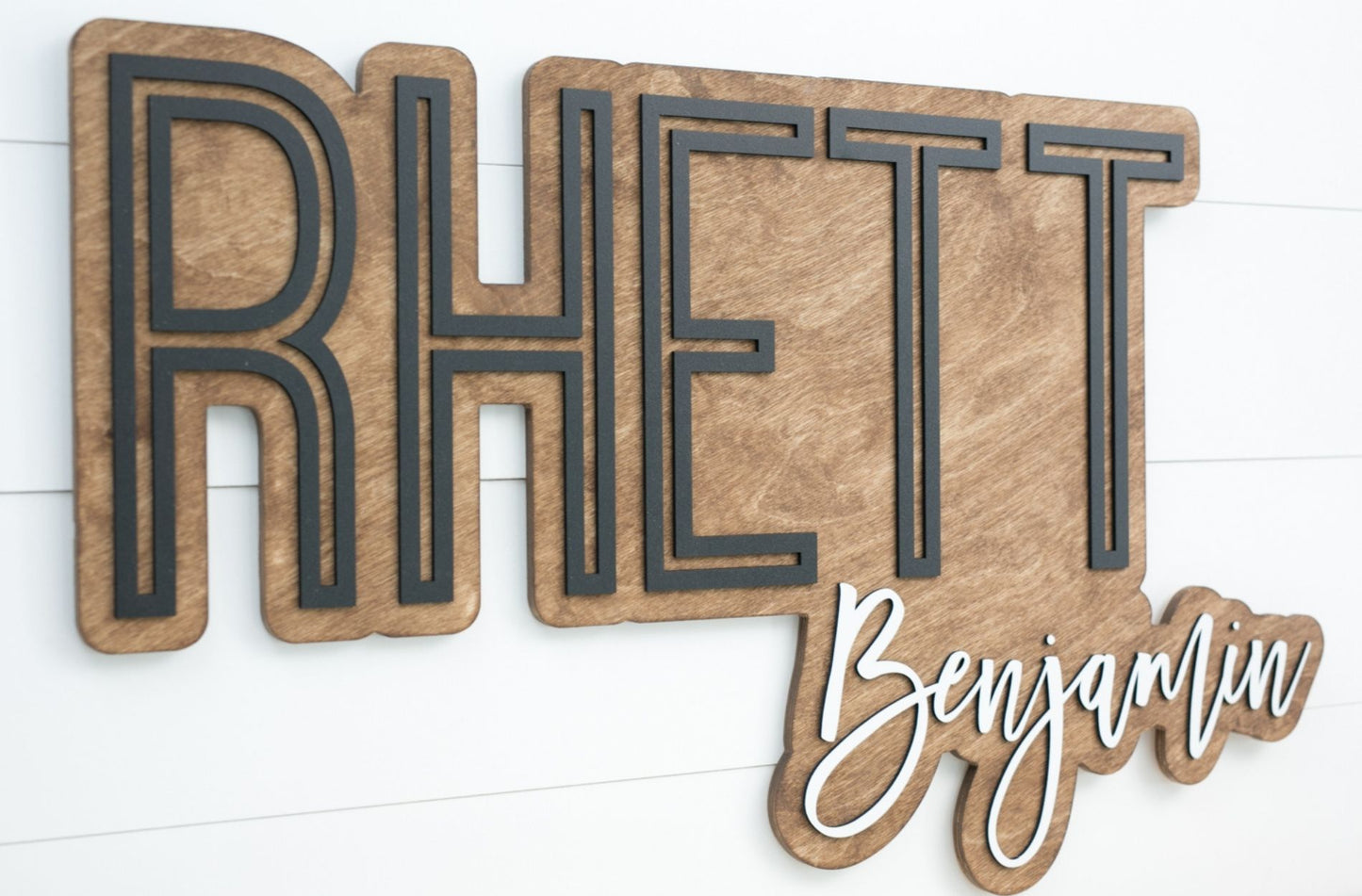 The Rhett Bubble Wood Sign