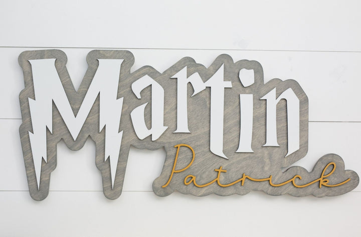 The Martin Bubble Wood Sign