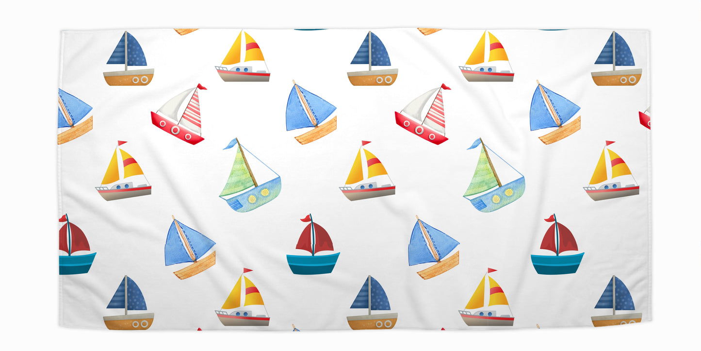 Sailboat Beach Towel