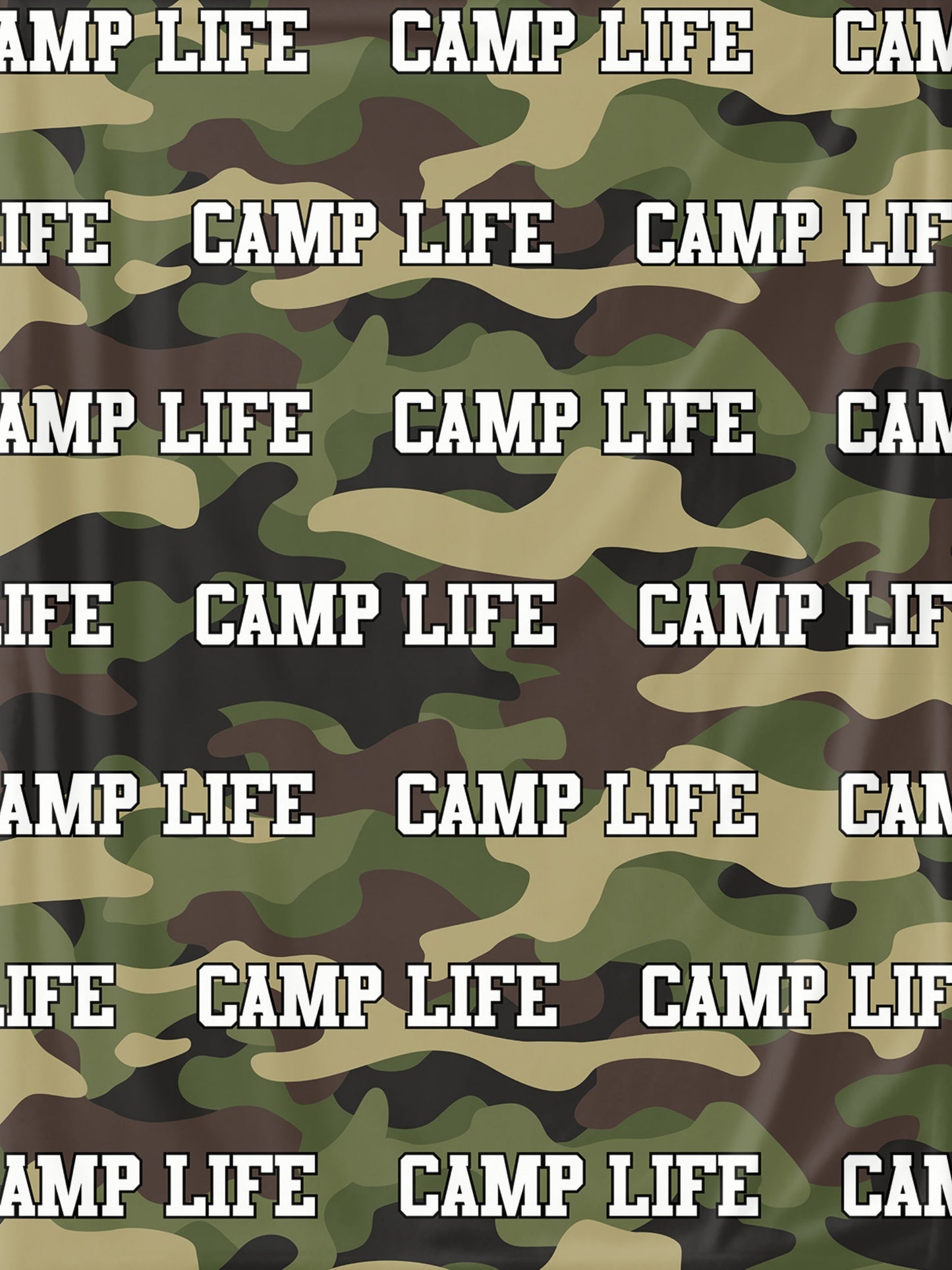 The Camp Life Camo Blanket