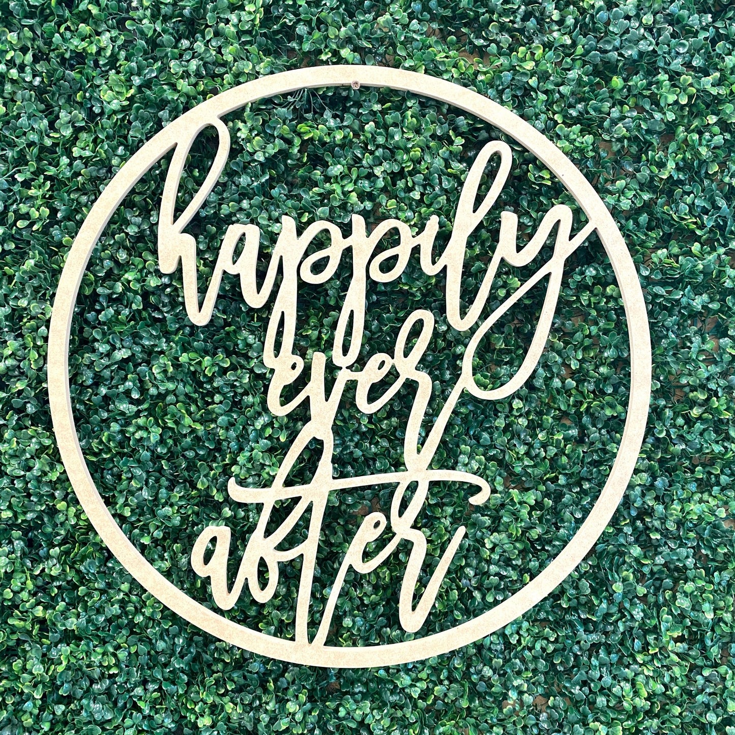 Happily Ever After Wood Sign