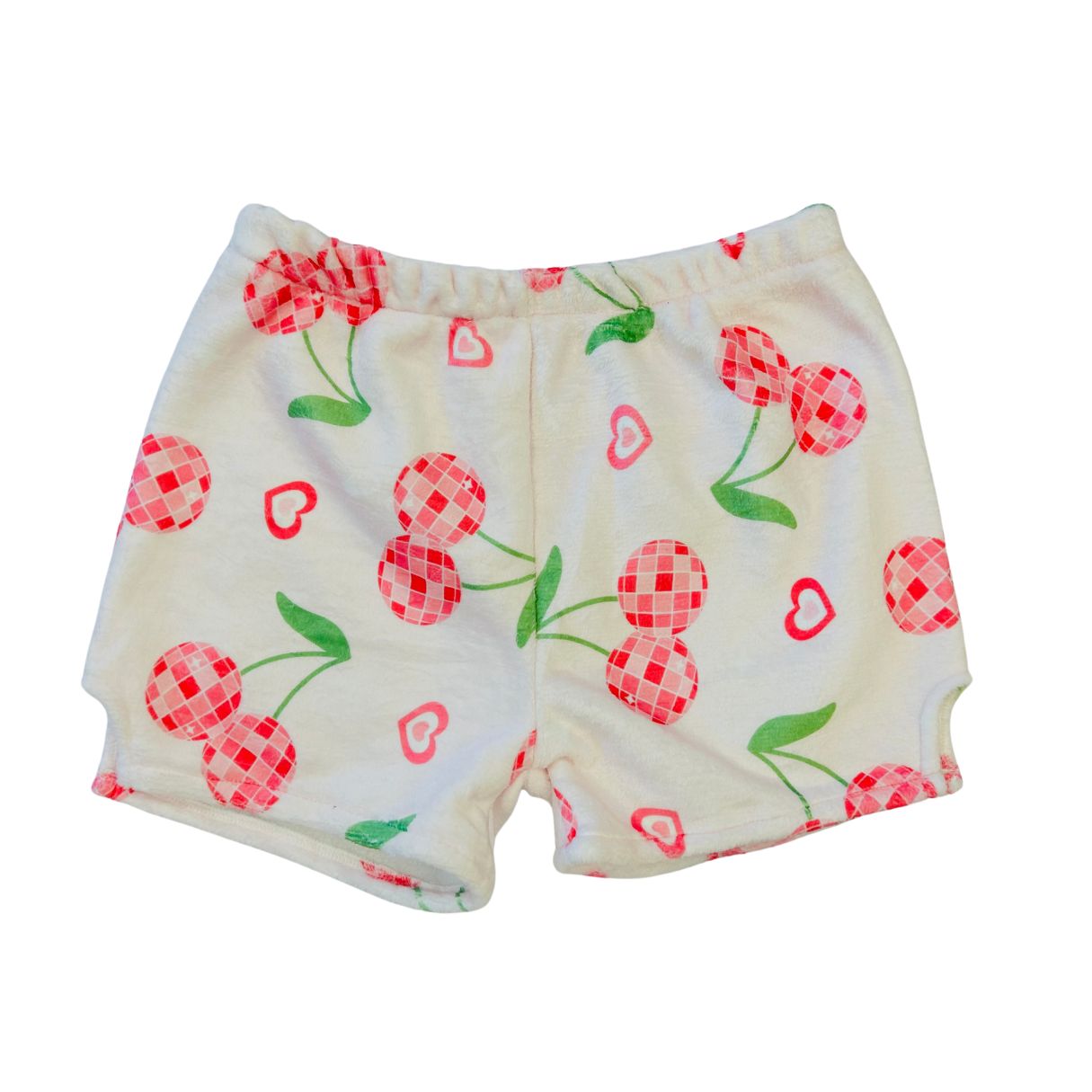 Cherry Minky Pajama Shorts